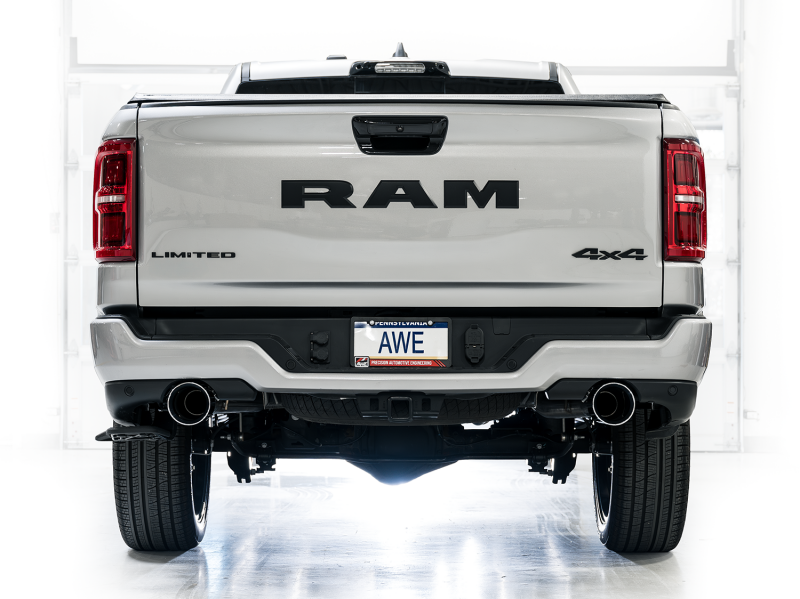 RAM 1500 Performance Exhaust - AWE Tuning - 0FG Catback Touring - Chrome Silver - `25-`27